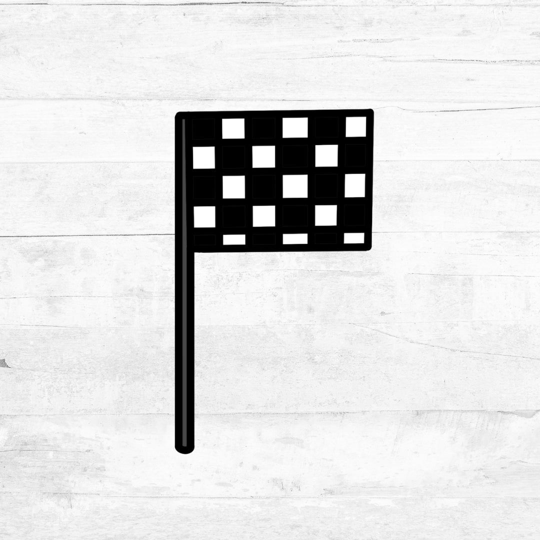 Bügelbild CrazyCars - Flagge