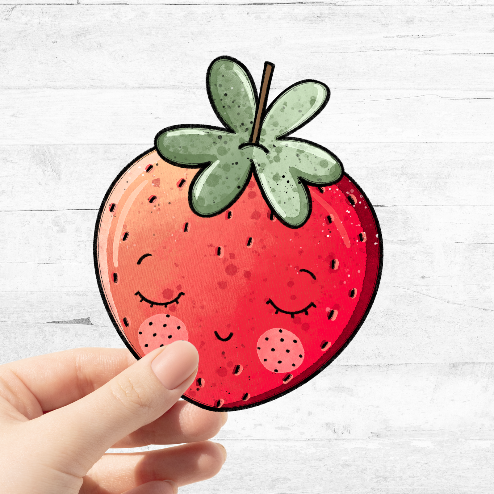 Bügelbild Erdbeerchen 1