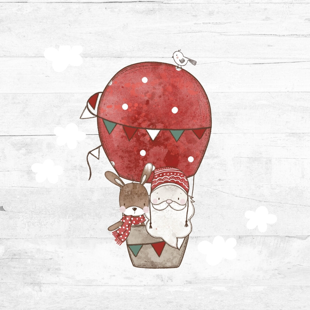 Bügelbild Unterwegs mit Wolken