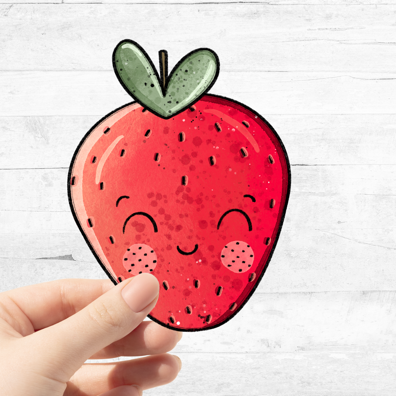 Bügelbild Erdbeerchen 3