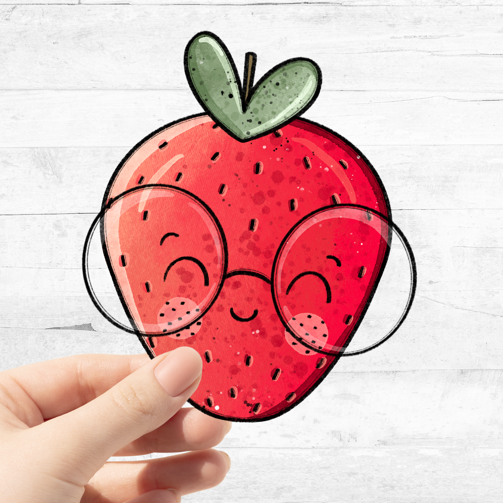 Bügelbild Erdbeerchen 4