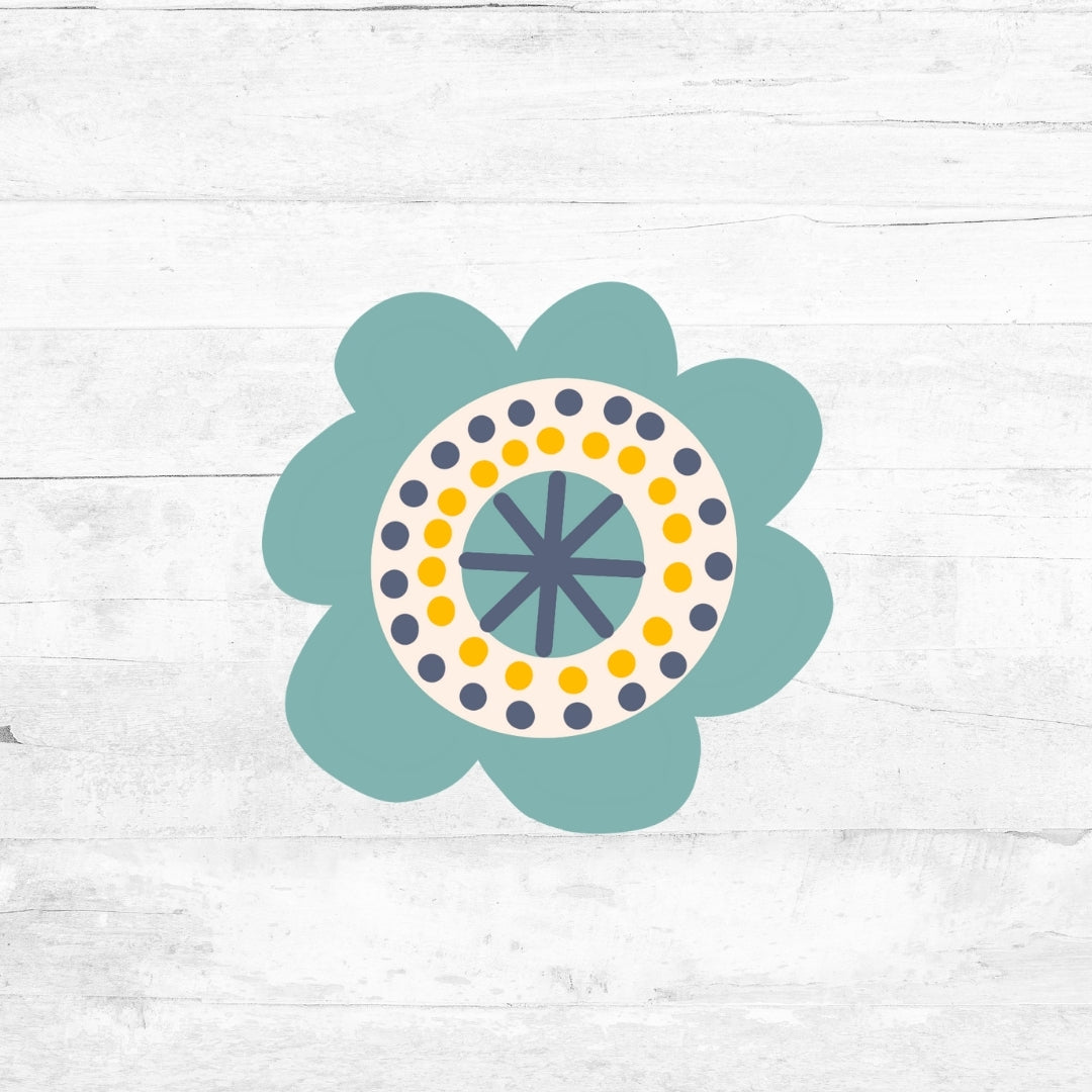 Bügelbild NaturFolk - Blume 1