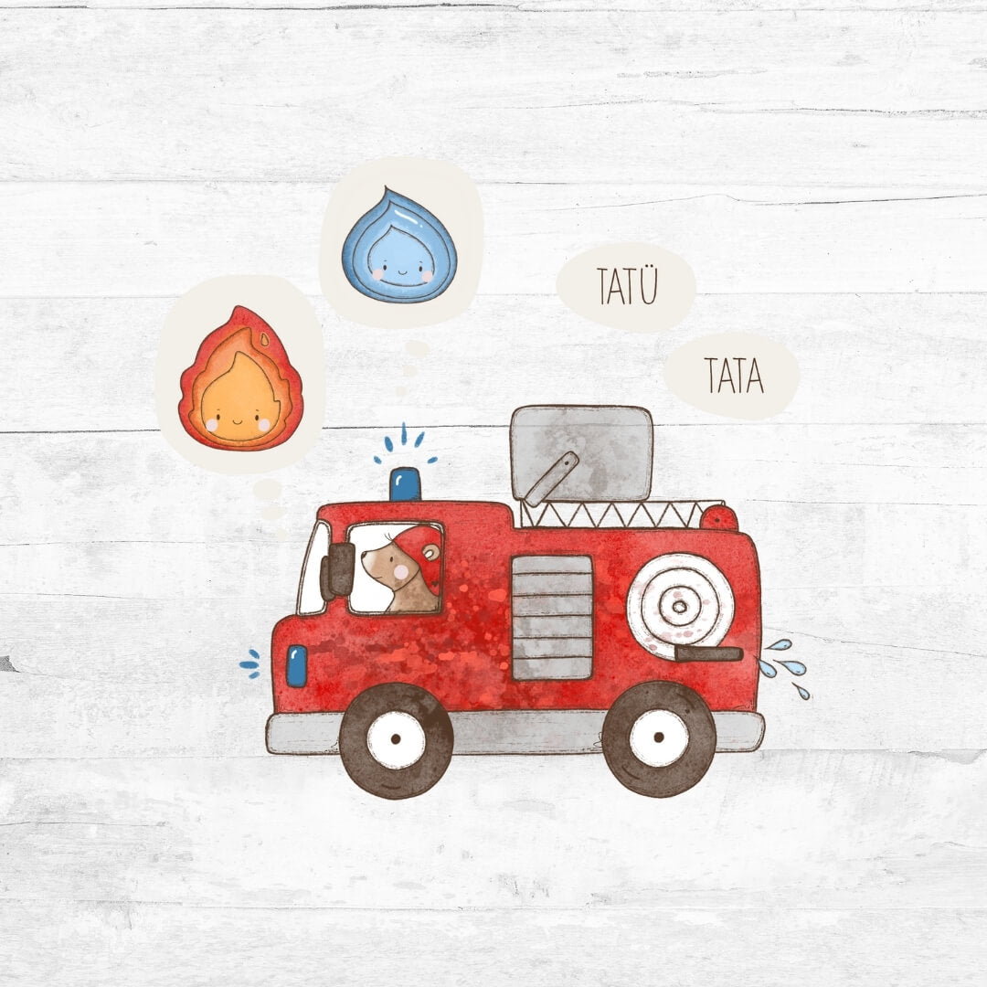 Bügelbild TatüTata die Feuerwehr ist da - Feuerwehr 1