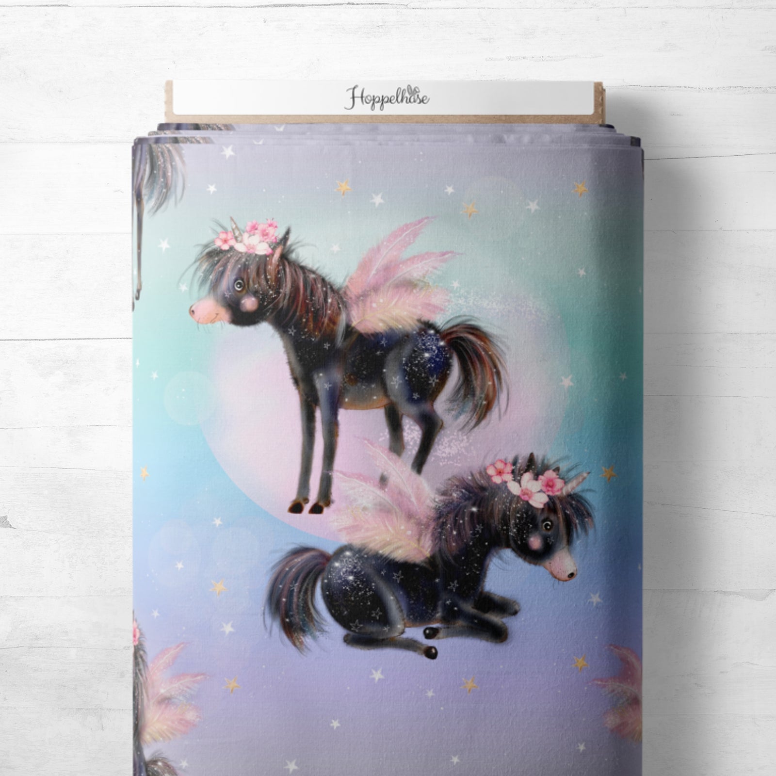 Kleines schwarzes Einhorn