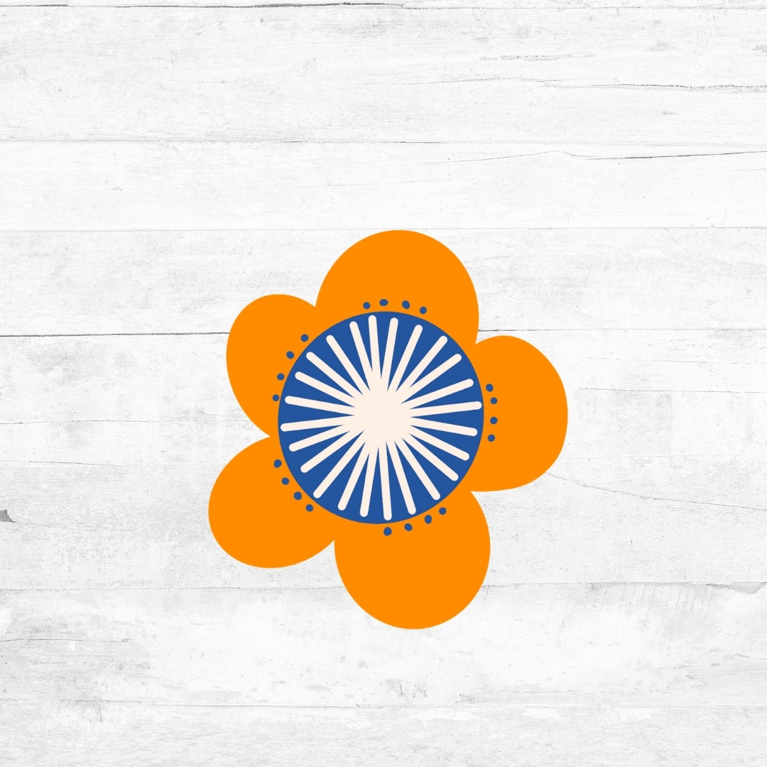 Bügelbild NaturFolk - Blume 3