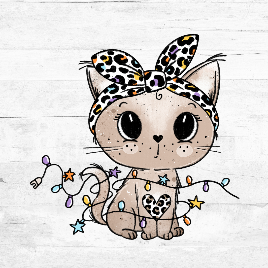 Bügelbild XMAS Kitty