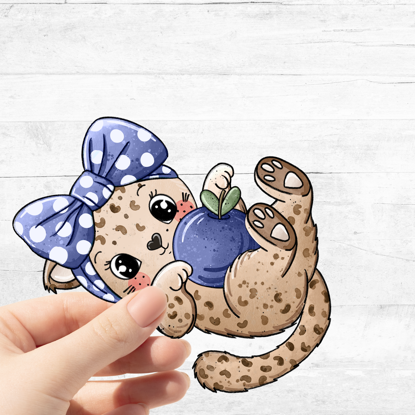 Bügelbild Leo Beere