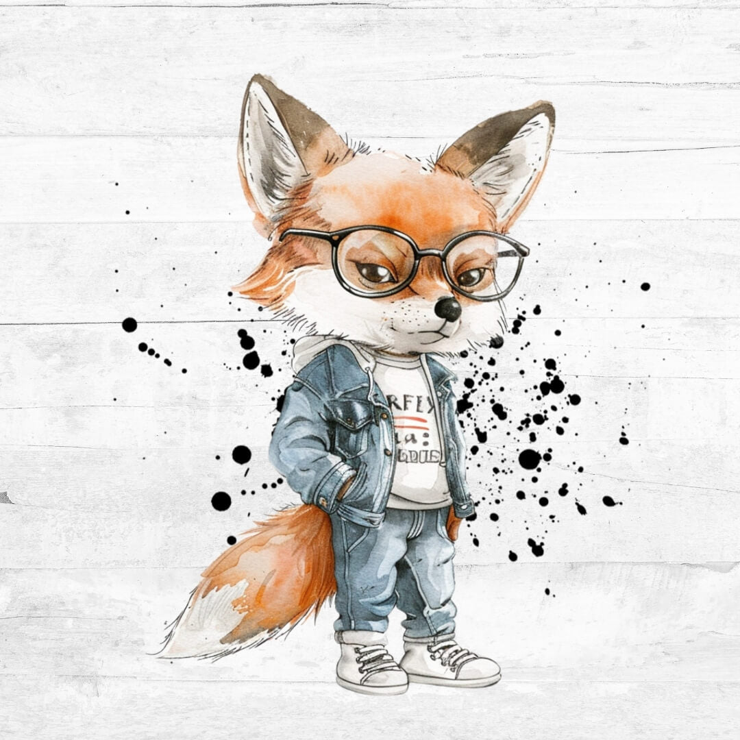 Bügelbild Schulkind - SchlauFuchs