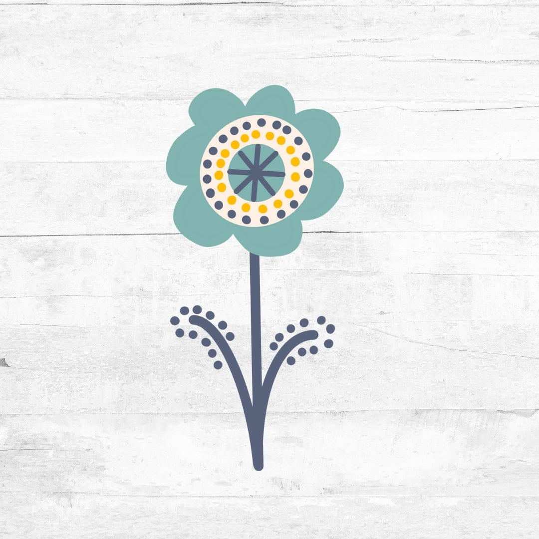 Bügelbild NaturFolk - Blume 6