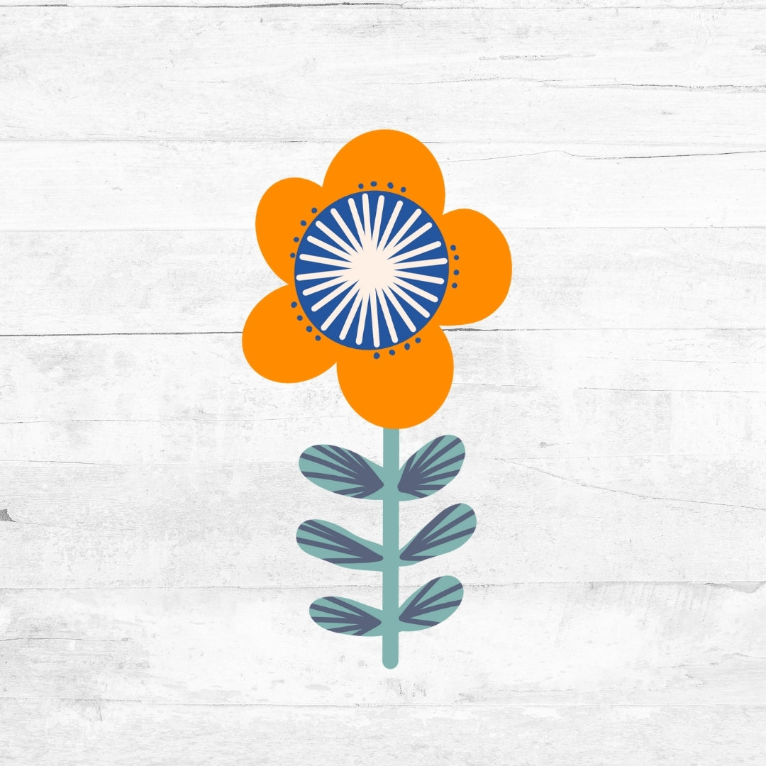 Bügelbild NaturFolk - Blume 7