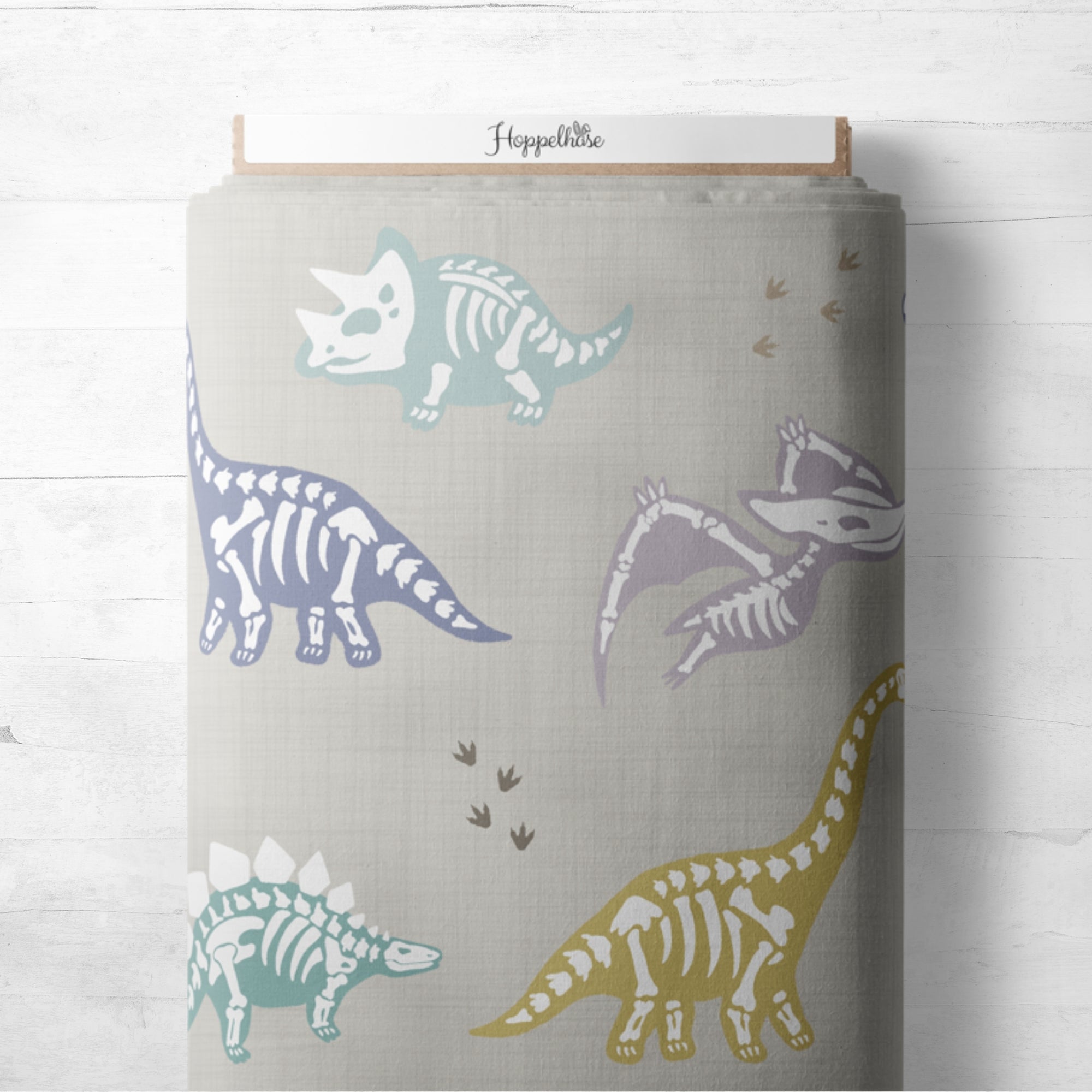 Bunte Dino Skelette