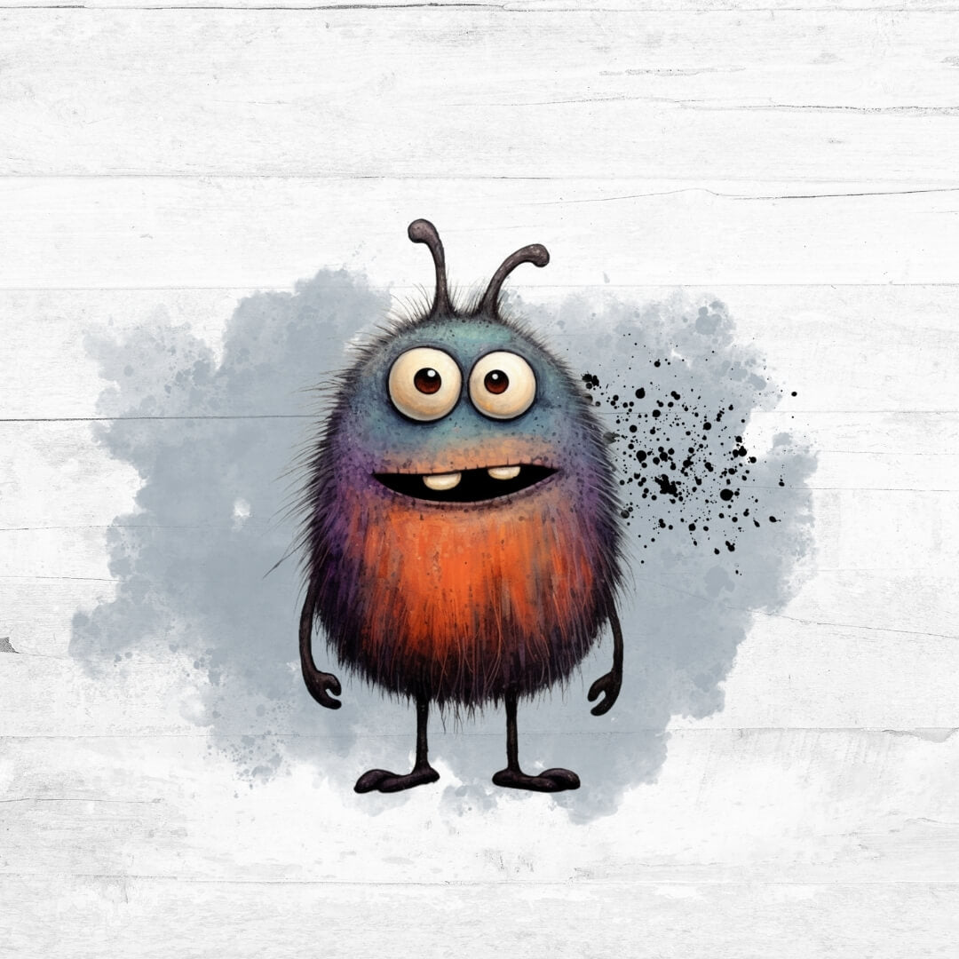 Bügelbild little Monster