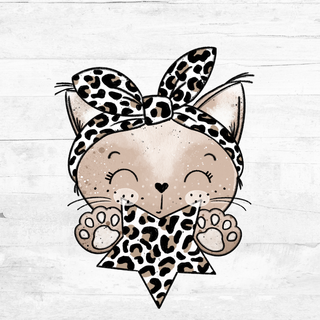 Bügelbild Leo Kitty Stern