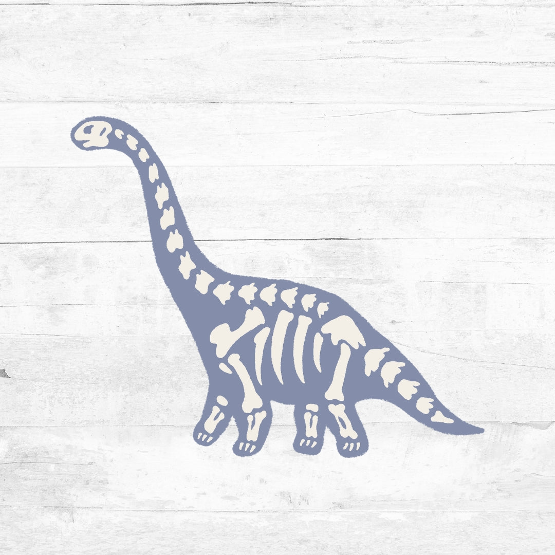 Bügelbild bunte Dino Skelette - Skelett 2