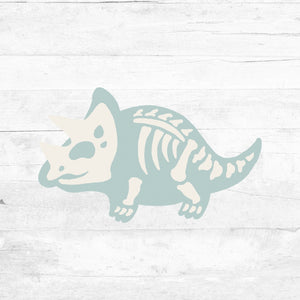 Bügelbild bunte Dino Skelette - Skelett 3