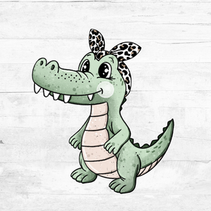 Bügelbild Krokoli Leo