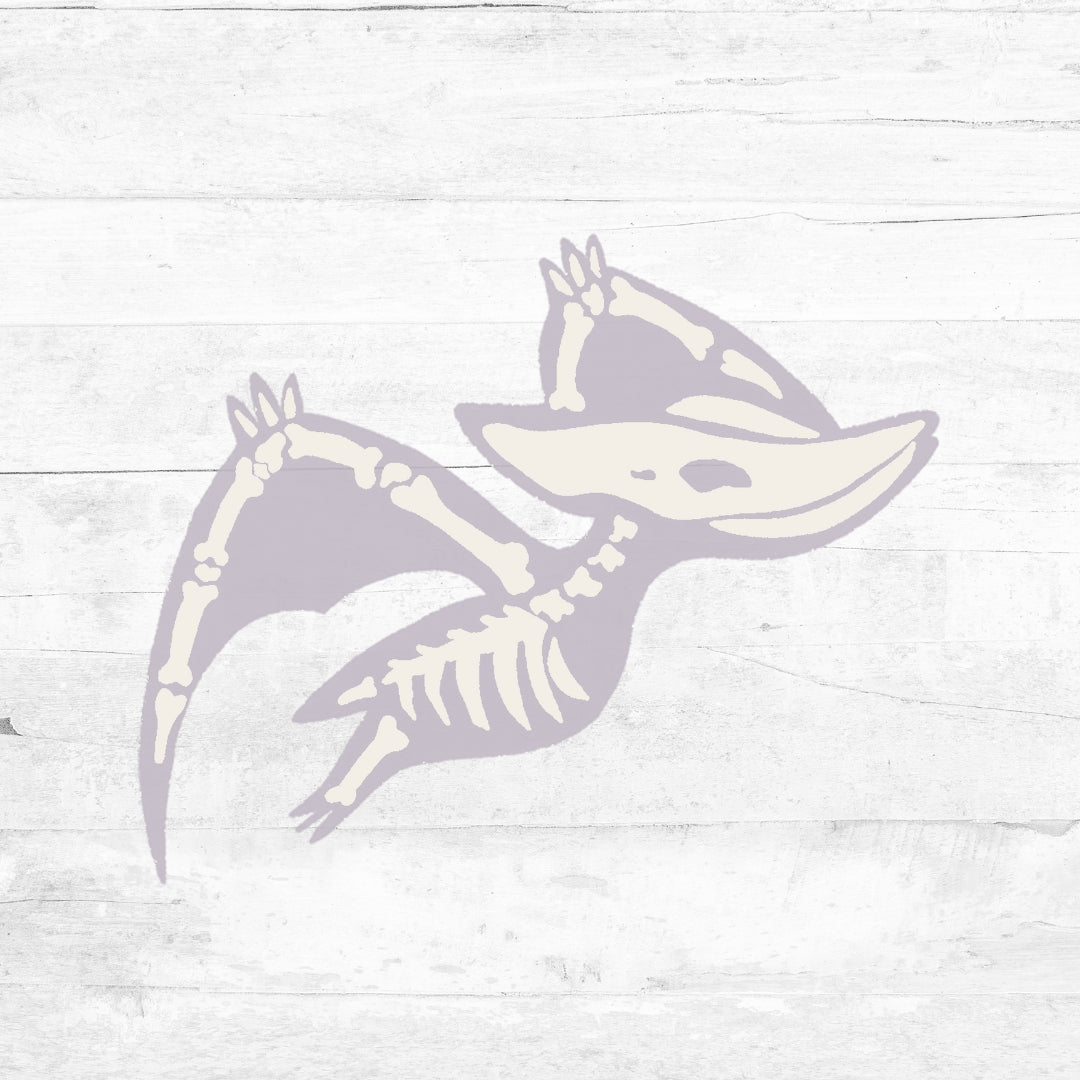 Bügelbild bunte Dino Skelette - Skelett 5