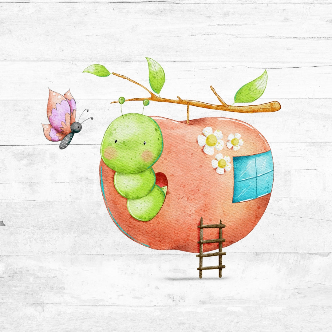 Bügelbild FrühlingsRaupe