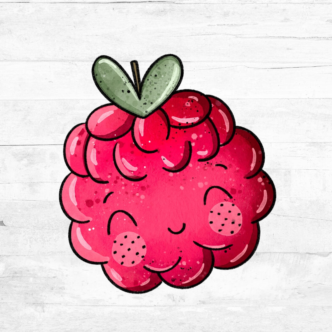 Bügelbild Himbeerchen 1