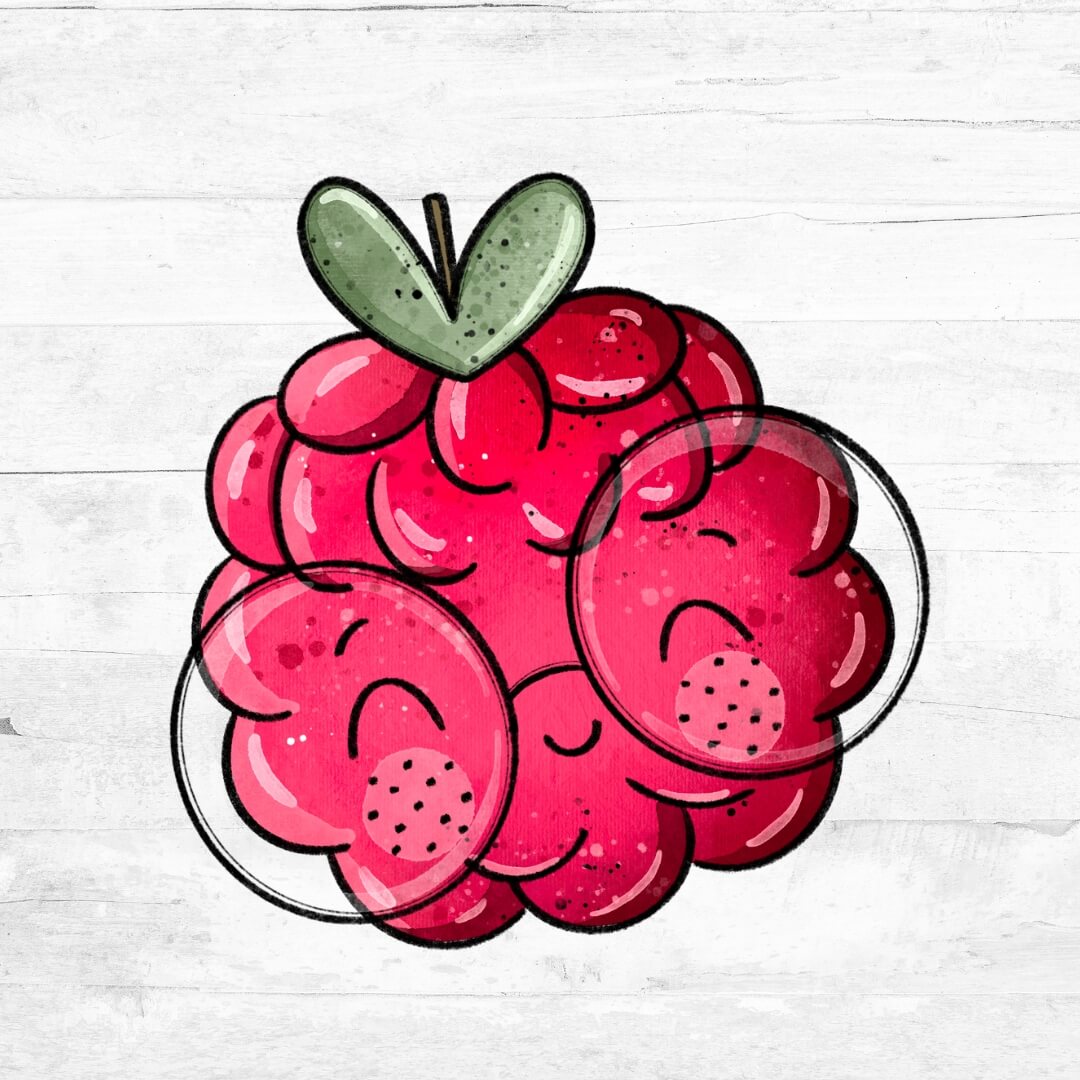 Bügelbild Himbeerchen 2