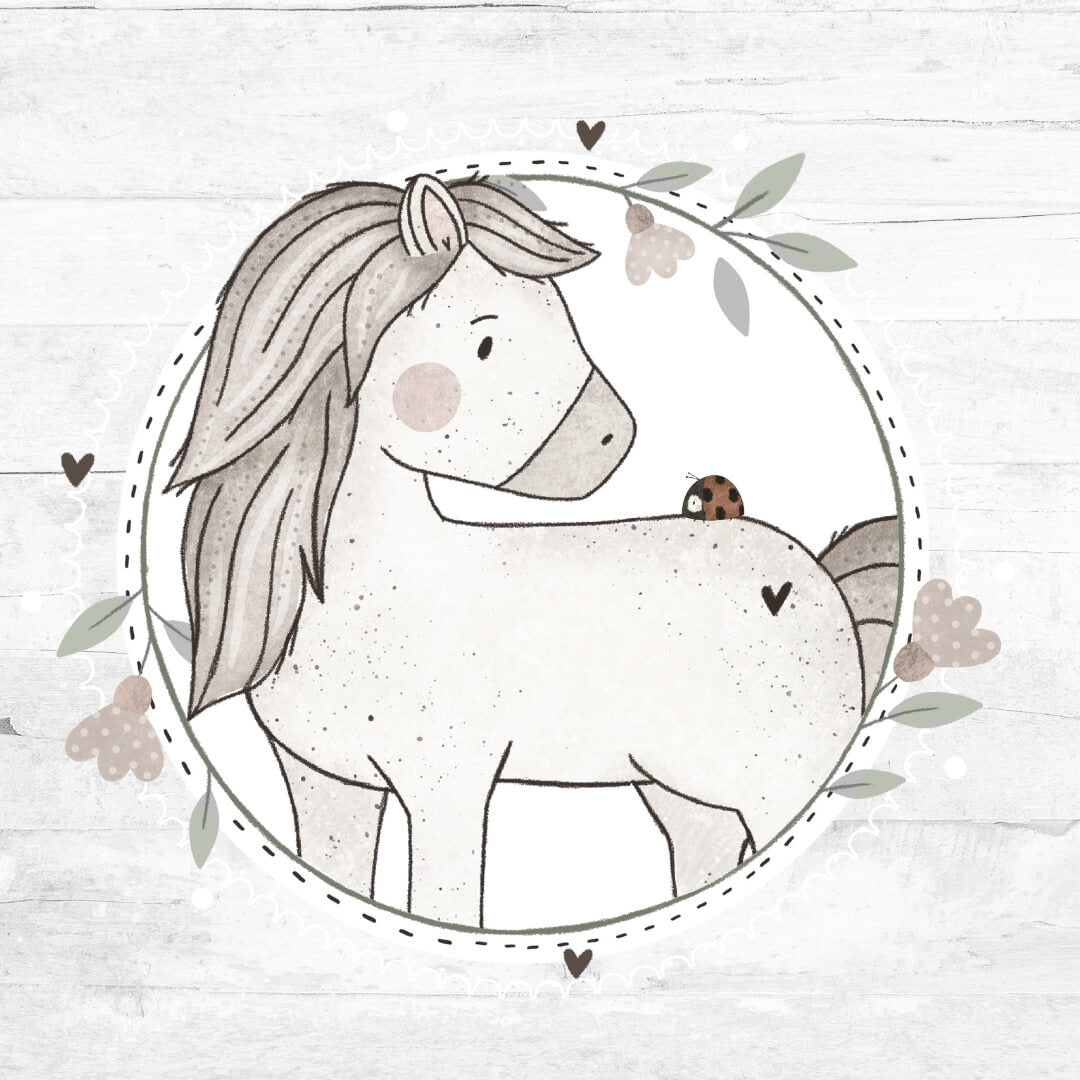 Bügelbild Ponyliebe