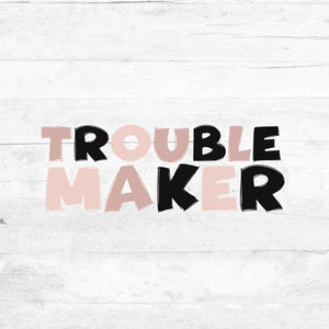 Bügelbild Trouble Maker -  strawberry milk