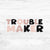 Bügelbild Trouble Maker -  strawberry milk