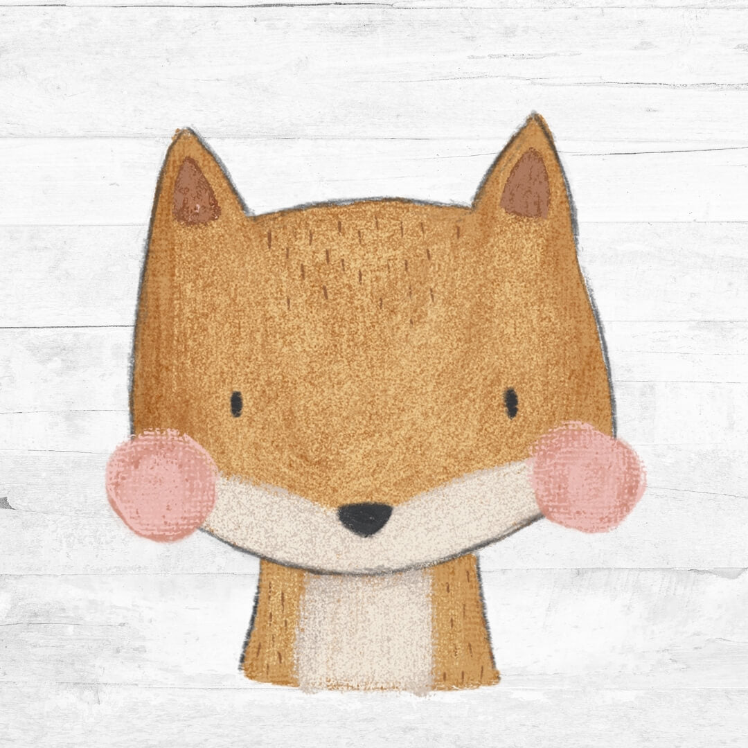 Bügelbild Waldtiere Fuchs