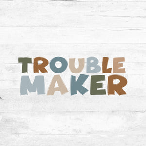 Bügelbild - Trouble Maker - Rainbow