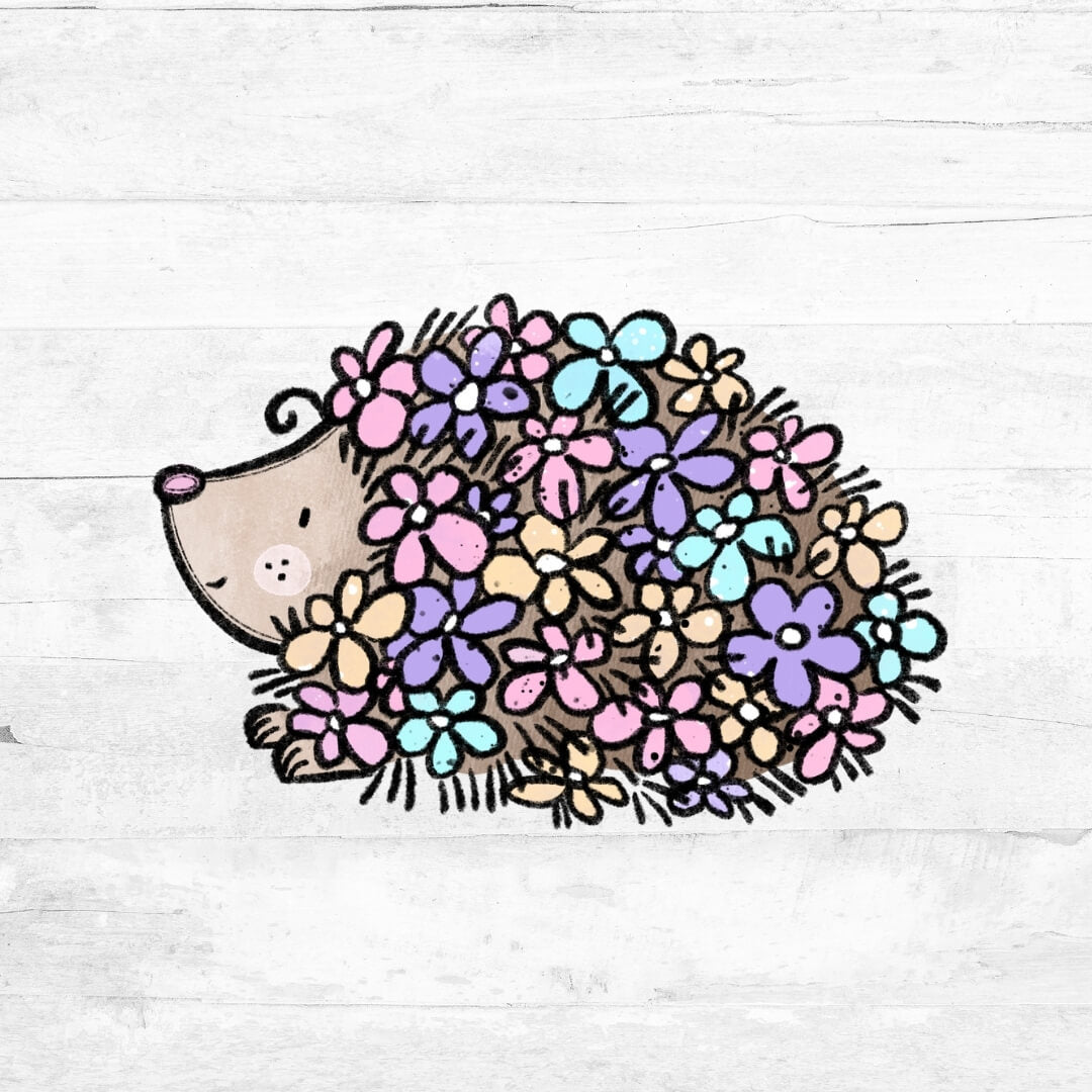 Bügelbild SpringLove - Blumenigel