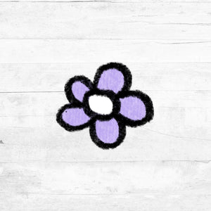 Bügelbild SpringLove - kleine Blume lila