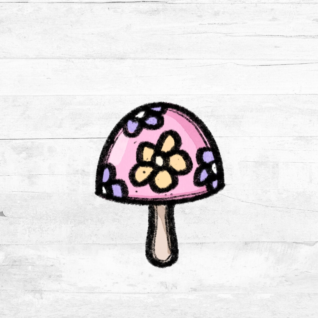 Bügelbild SpringLove - Blumnepilz