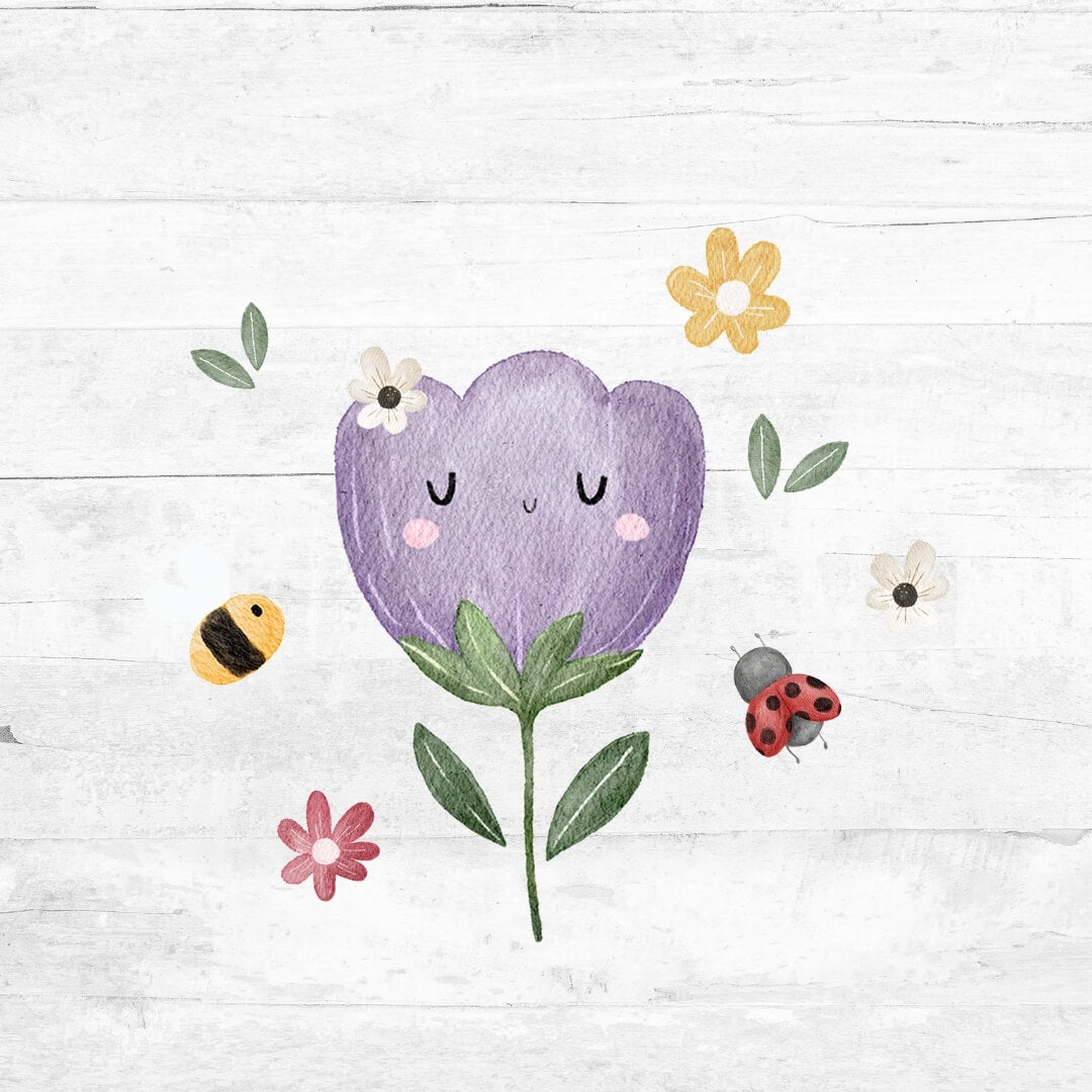 Bügelbild Happy Flowers - Blume 4