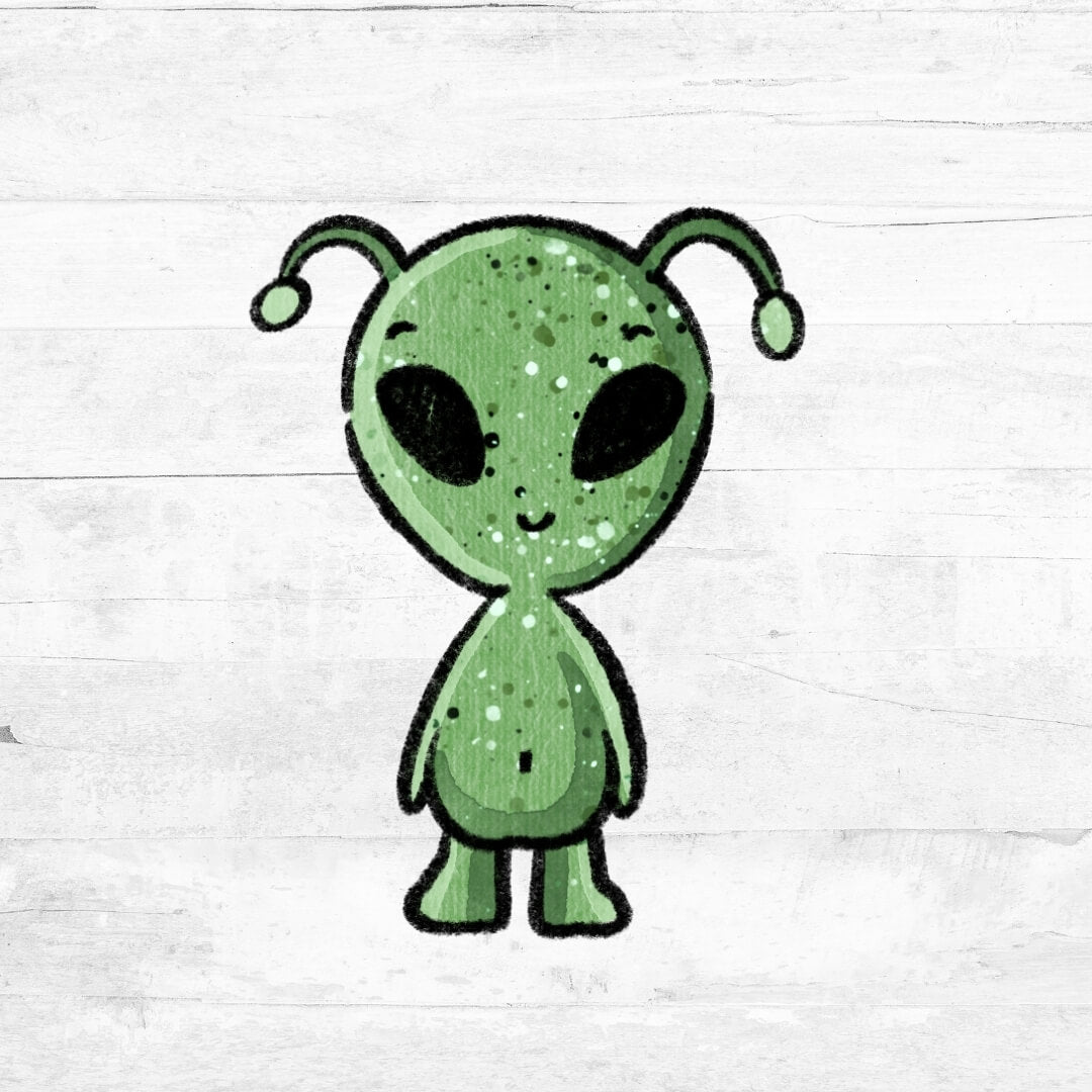 Bügelbild CoolSpace - Alien