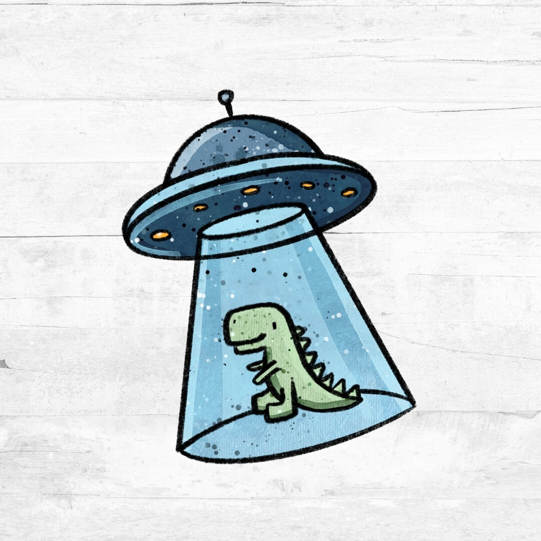 Bügelbild CoolSpace - UFO