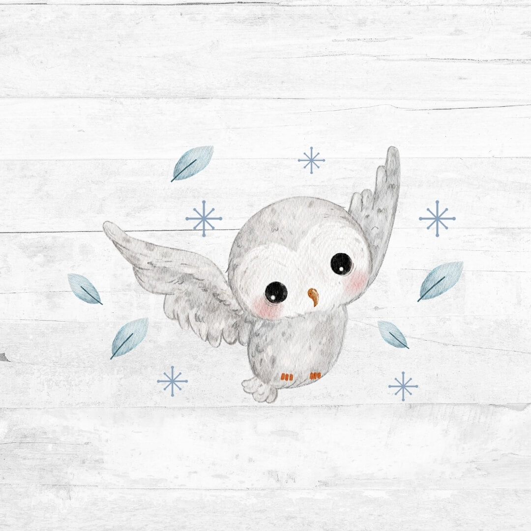 Bügelbild Winterwunderland 1 - Eule