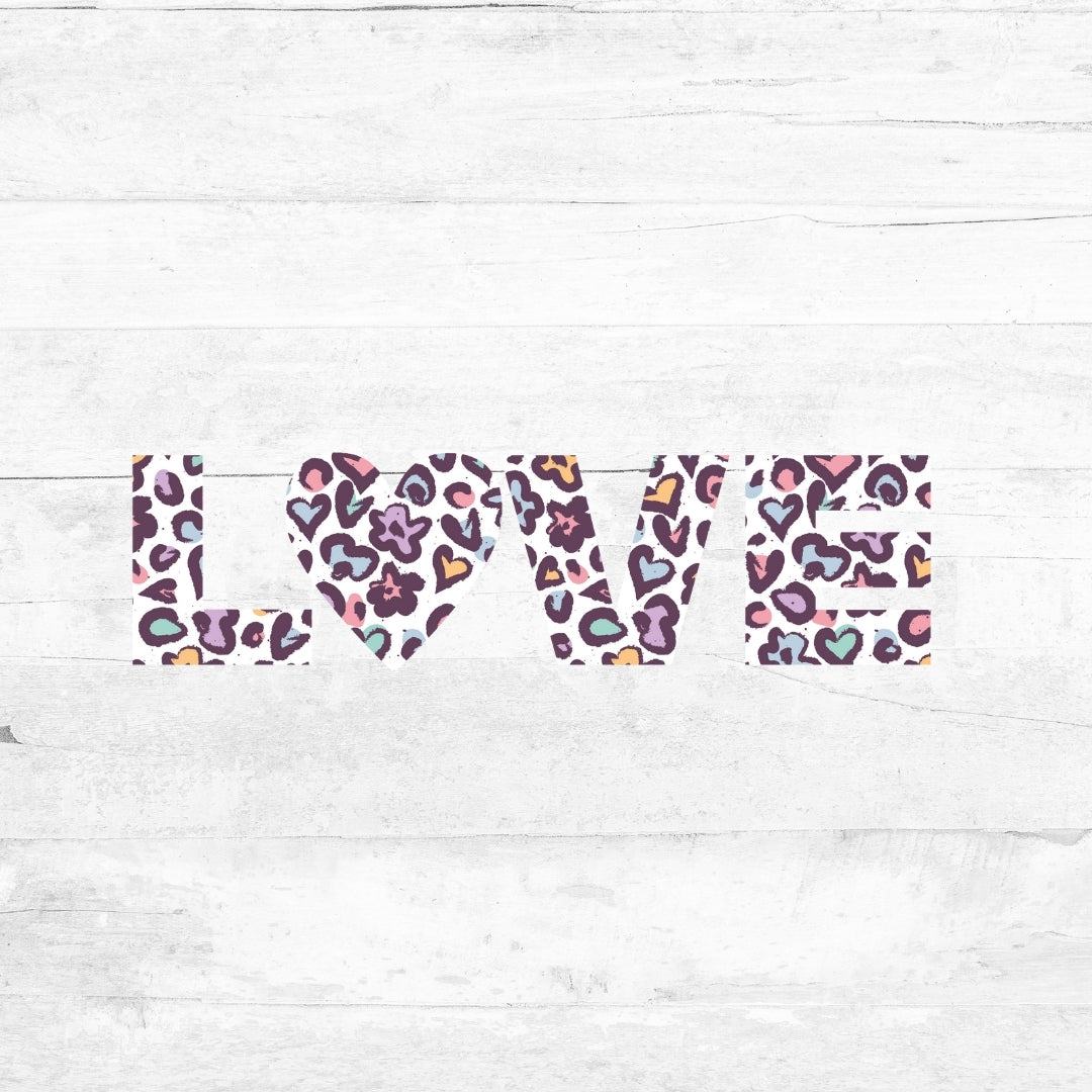 Bügelbild WildeLeos - Schriftzug Love 2