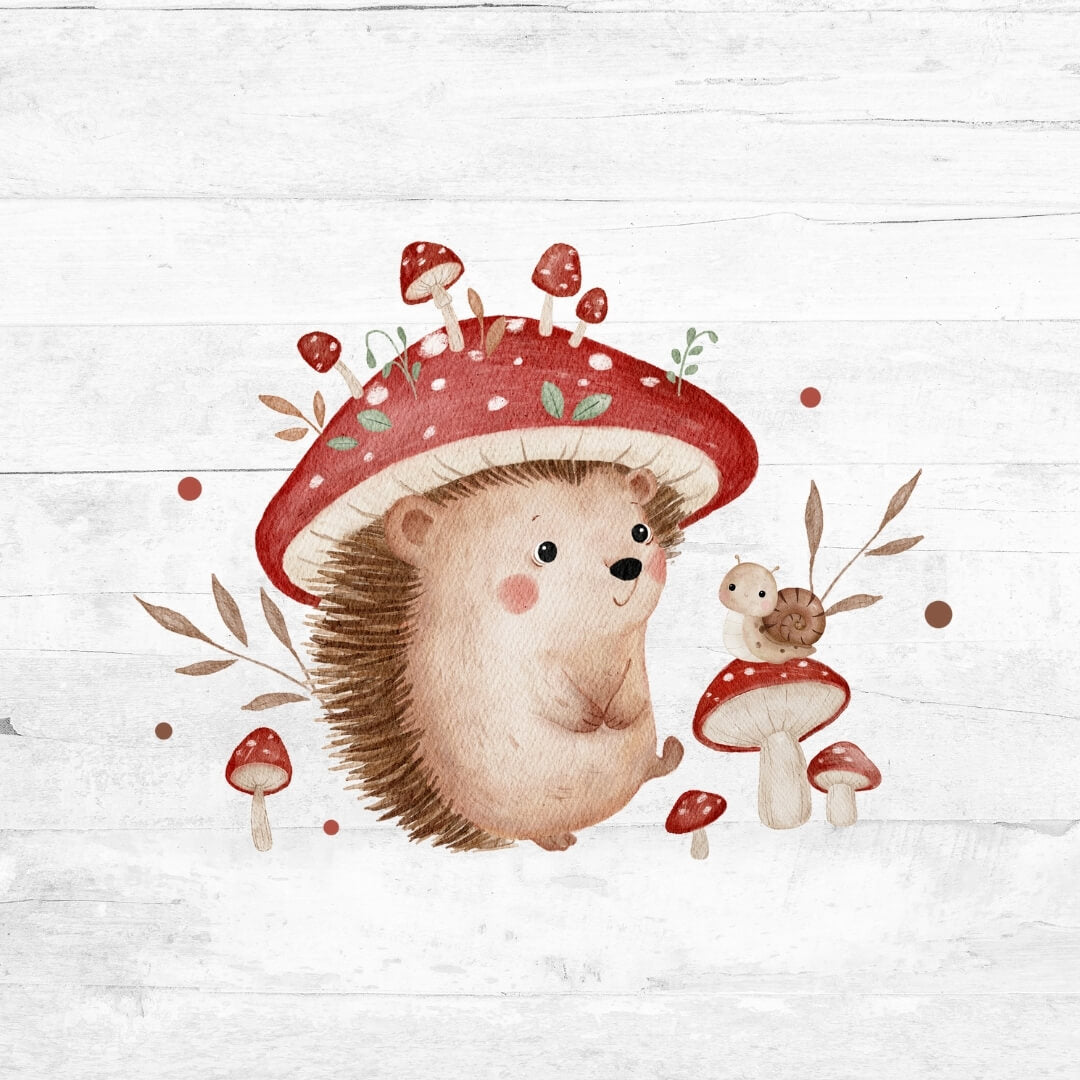 Bügelbild niedlicher Igel  1