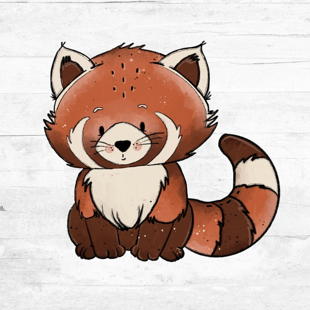Bügelbild Sweet Animals - Red Panda 1