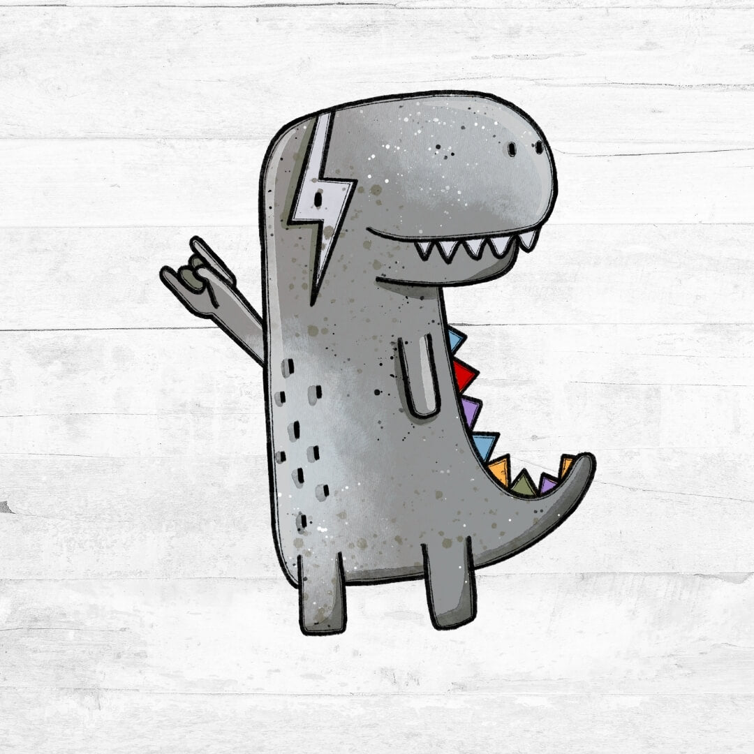 Bügelbild Little Rocker - Dino