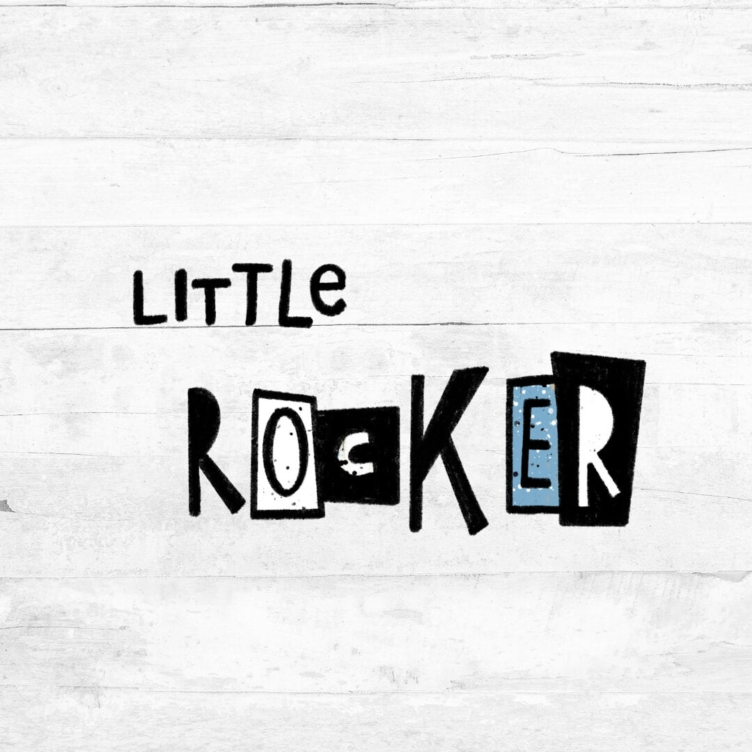 Bügelbild Little Rocker - Schriftzug 1