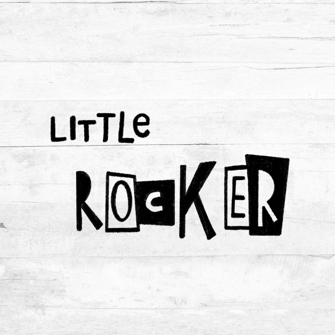 Bügelbild Little Rocker - Schriftzug 2