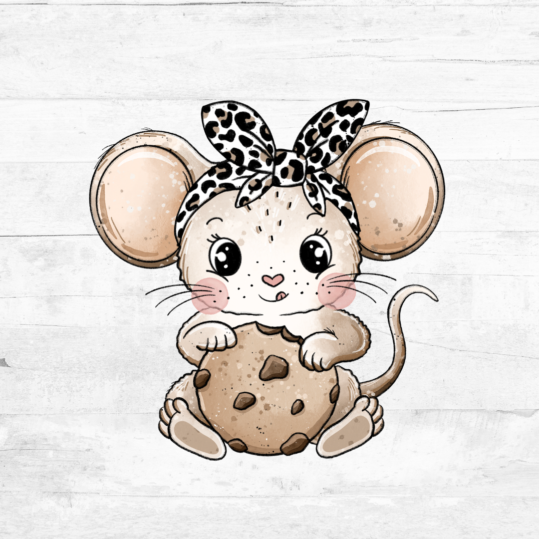 Bügelbild Kecksmaus