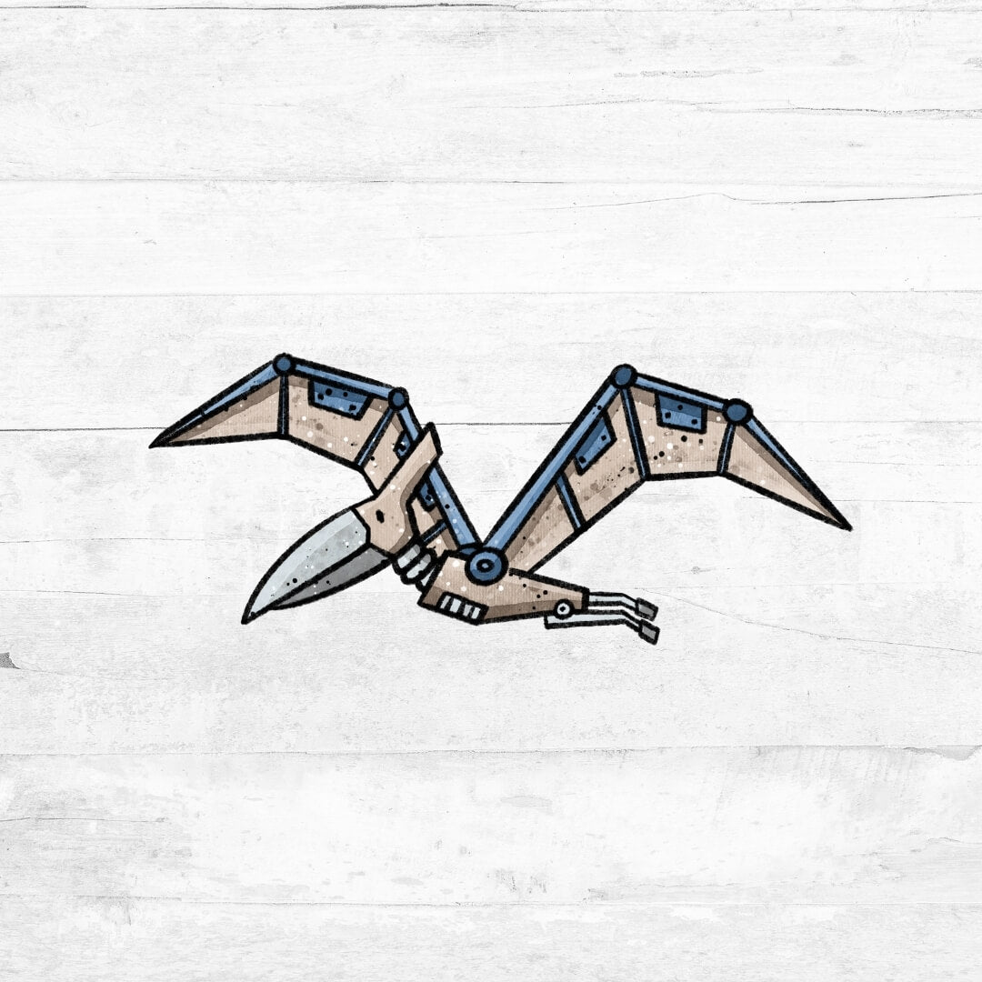 Bügelbild RoboterDinoWorld - Flugsaurier