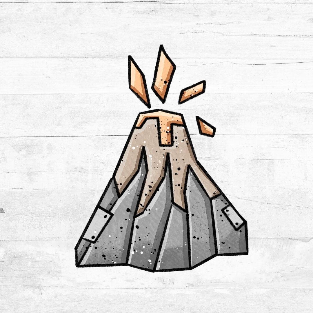 Bügelbild RoboterDinoWorld - Vulkan