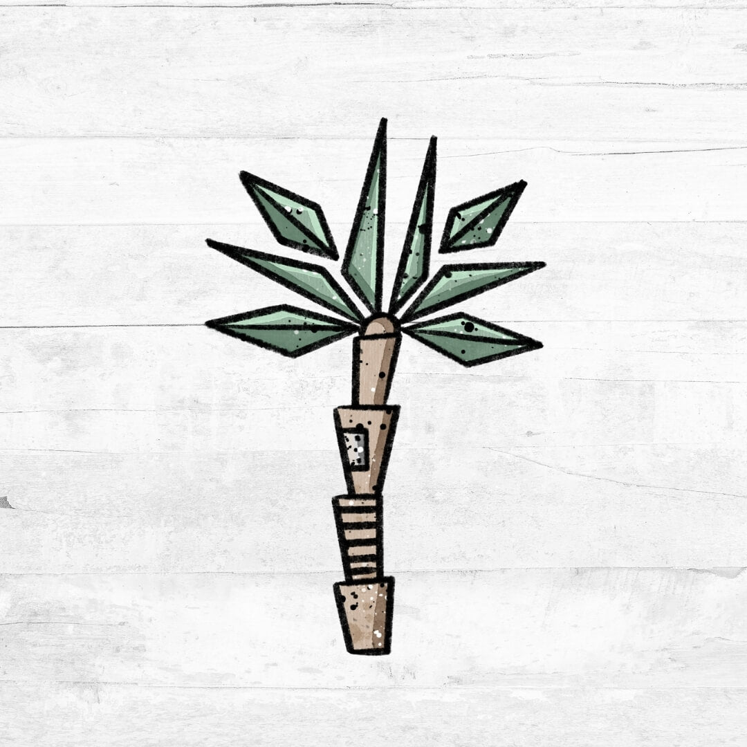 Bügelbild RoboterDinoWorld - Palme