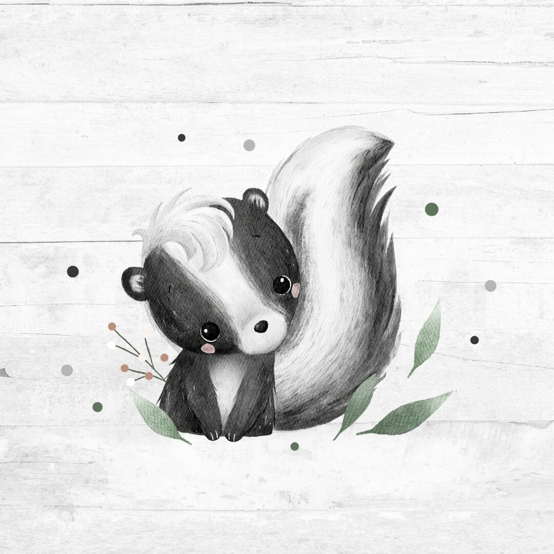 Bügelbild Lovely Stinktier