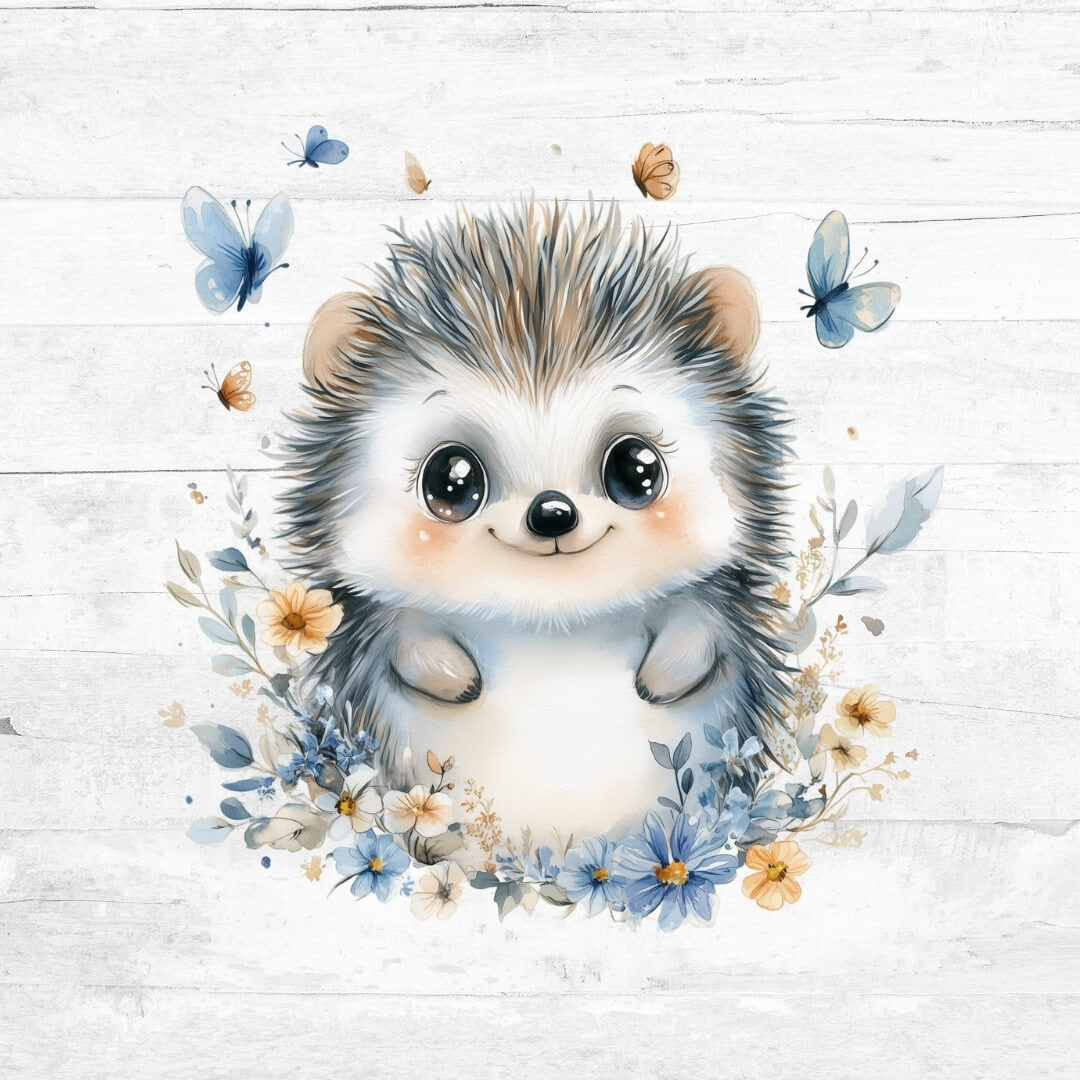 Bügelbild BlumenIgel 1