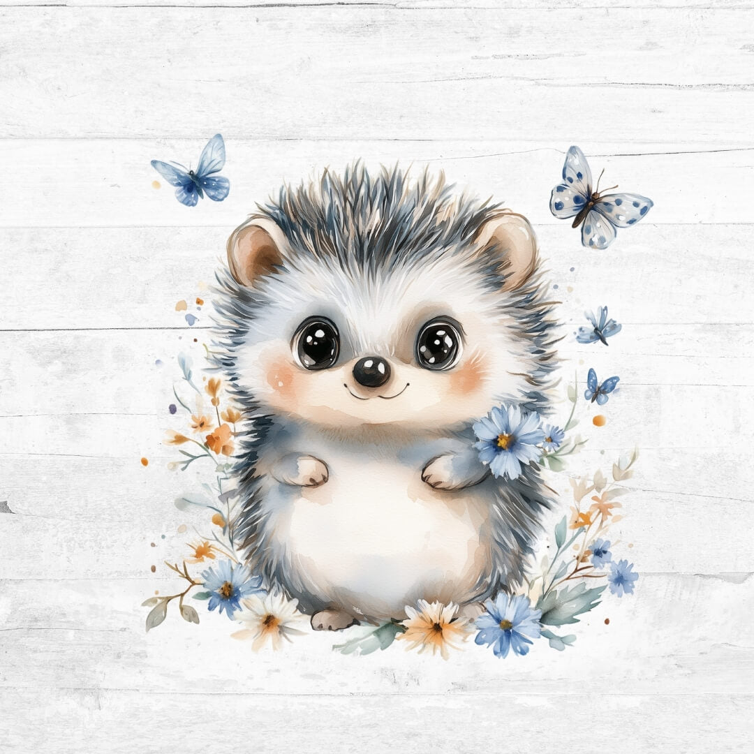 Bügelbild BlumenIgel 2