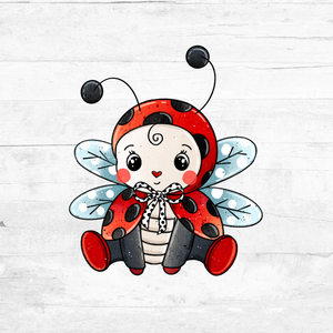 Bügelbild Marienkäferchen